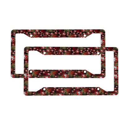 San Francisco 49ers Print Car license plate frame four hole license plate holder (one pair)