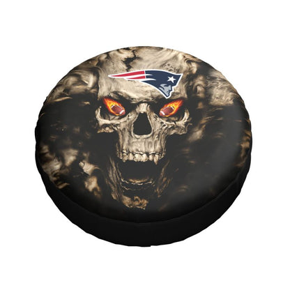 New England Patriots print Skull print car tire cover tire dust cover