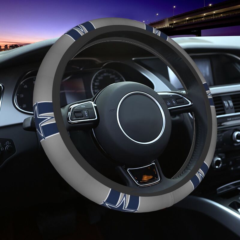 Dallas Cowboys Printed breathable elastic steering wheel protective cover