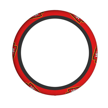 Kansas City Chiefs 1 Printed breathable elastic steering wheel cover