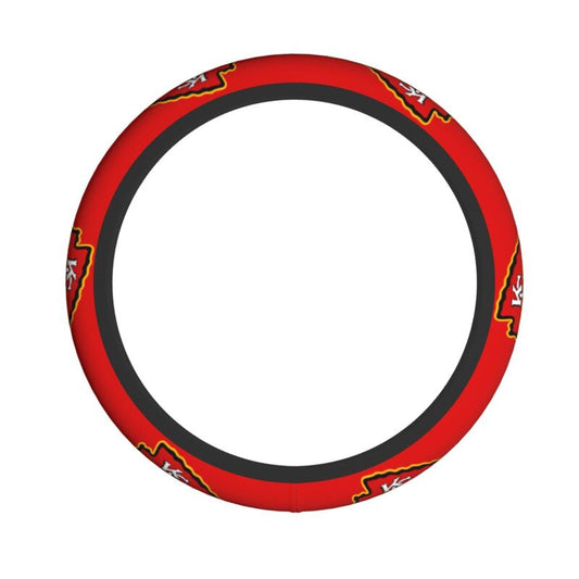 Kansas City Chiefs 1 Printed breathable elastic steering wheel cover