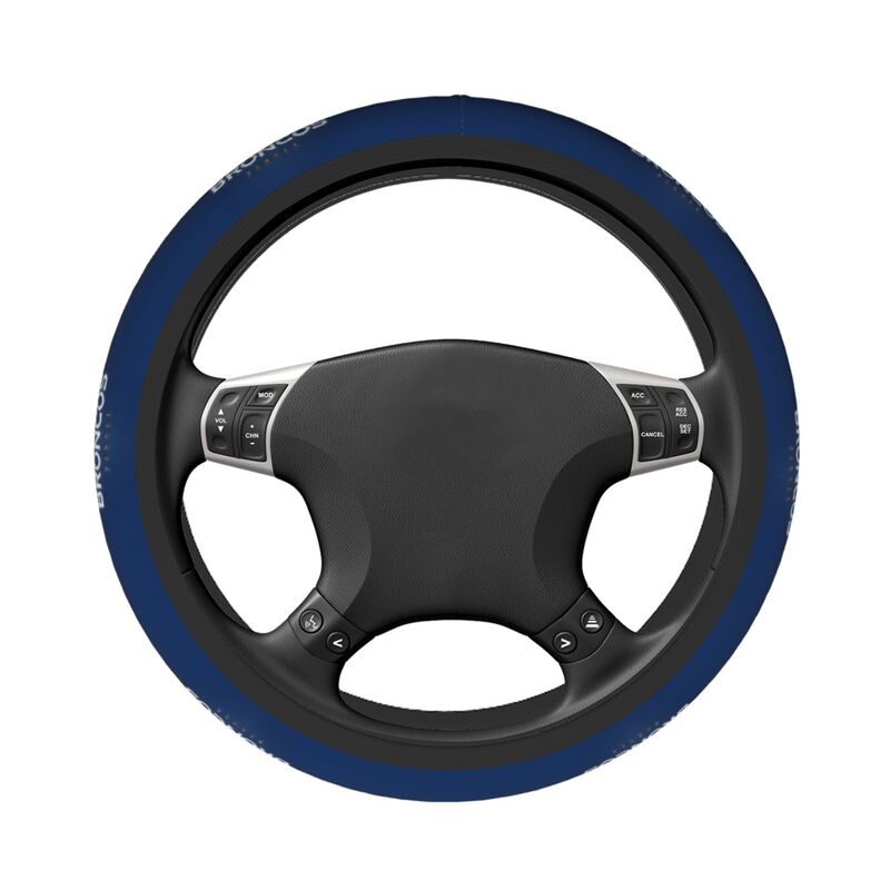 Denver Broncos Printed breathable anti slip cover elastic steering wheel cover
