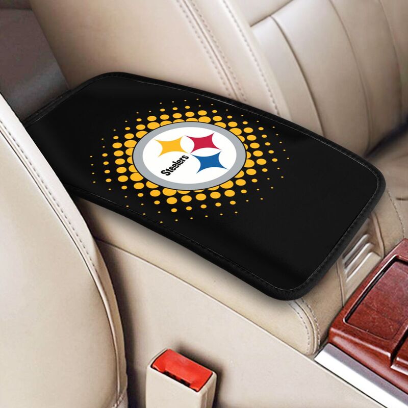 Pittsburgh Steelers Printed car armrest box cushion armrest protective cover