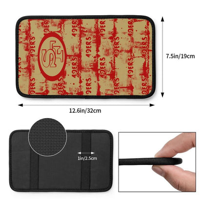 San Francisco 49ers print Car armrest box protective cover car center console armrest pad