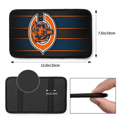 Car armrest box pad Chicago Bears 2 Printed central armrest box cushion protective pad