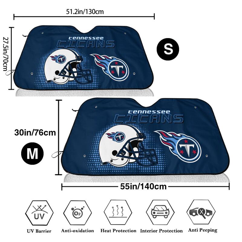 Tennessee Titans Printing Car windshield sunshades is suitable car front windshield sunshades