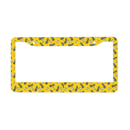Los Angeles Rams Print front rear license plate holder circular hole license plate holder (one pair)