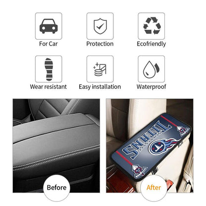 Car armrest box pad Tennessee Titans2 Printed central armrest box pad anti slip pad