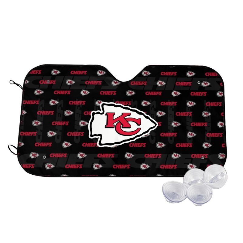 Kansas City Chiefs Printed is suitable for front Car windshield sunshades Car windshield sunshades