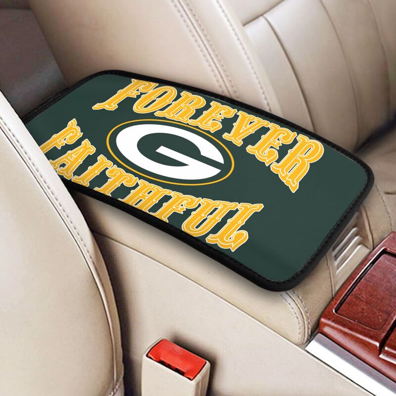 Green Bay Packers Print car armrest box cover armrest protective cover