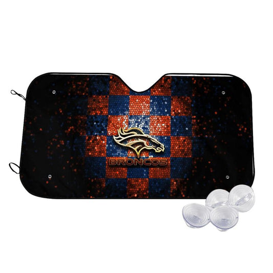 Denver Broncos 3 Print Car windshield sunshades suitable for front Car windshield sunshades