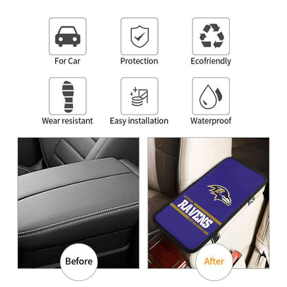 Baltimore Ravens Printed car armrest box pad Protective pad