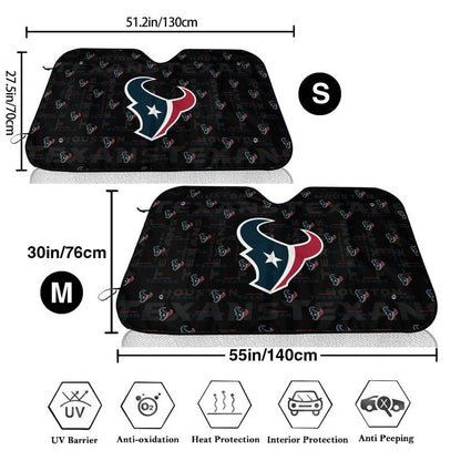 Houston Texans Printed is suitable for front Car windshield sunshades Car windshield sunshades