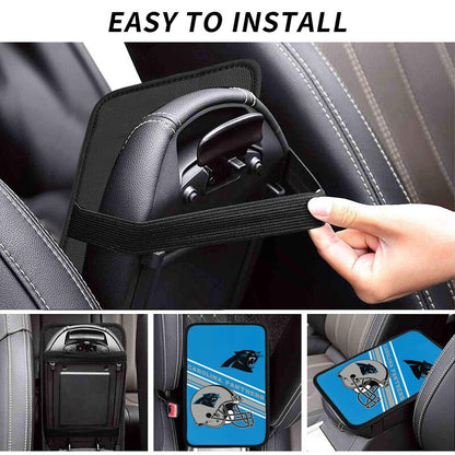 Carolina Panthers Print armrest protective cover car armrest box cushion
