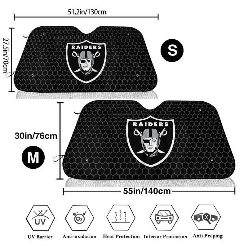 Las Vegas Raiders Printed is suitable front Car windshield sunshades Car windshield sunshades