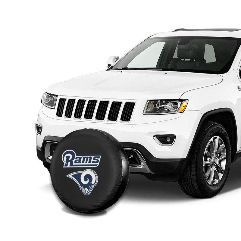 Los Angeles Rams 2 Car tire protective cover waterproof and dustproof tire cover