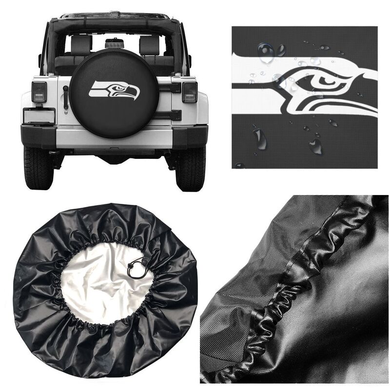 Seattle Seahawks Printing tire protection cover car sun protection tire protection covers