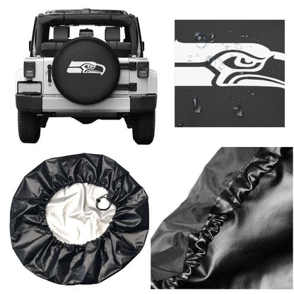 Seattle Seahawks Printing tire protection cover car sun protection tire protection covers