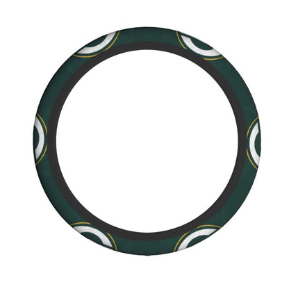 Green Bay Packers 2 Printed breathable elastic steering wheel anti slip cover