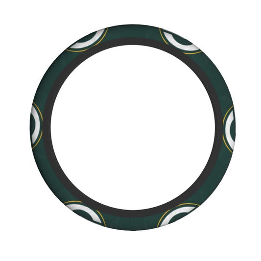 Green Bay Packers 2 Printed breathable elastic steering wheel anti slip cover