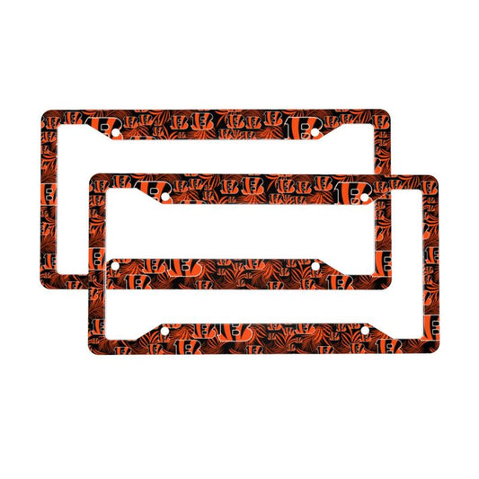 Cincinnati Bengals Print Car license plate frame four hole license plate holder (one pair)