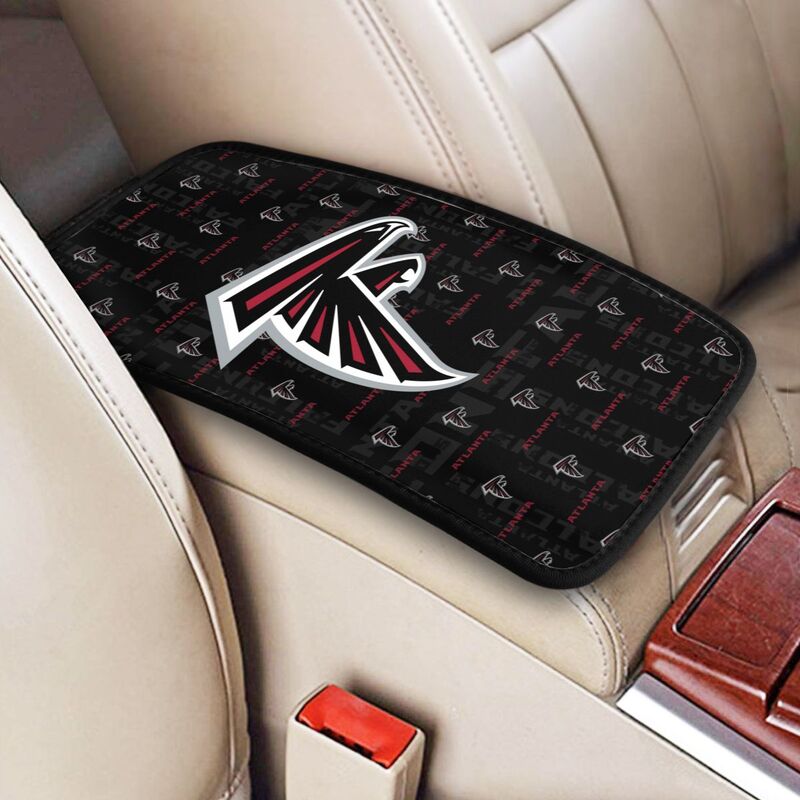 Atlanta Falcons printed Car handrail cushion Personalized car armrest cover