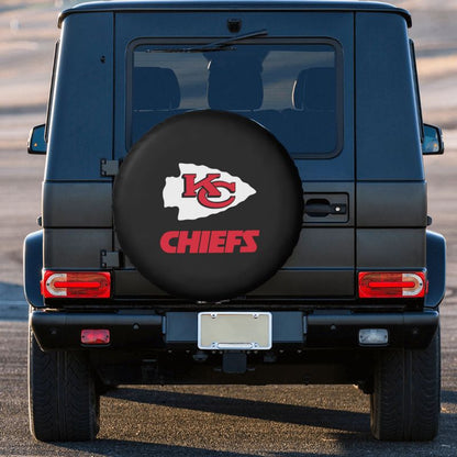 Kansas City Chiefs Car tire protective cover waterproof and dustproof tire cover