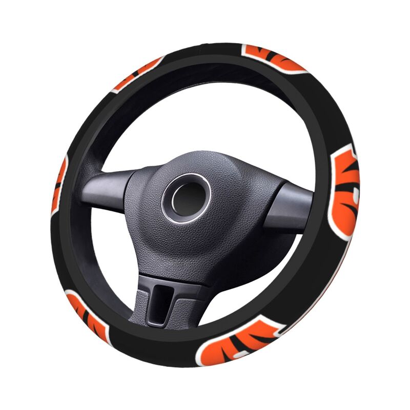 Cincinnati Bengals 5 Printed breathable elastic steering wheel anti slip cover