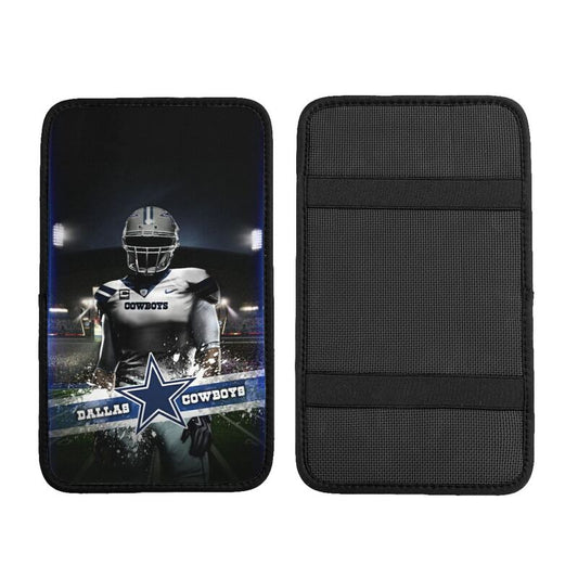 Car armrest box pad Dallas Cowboys1 Printed central armrest box pad anti slip pad