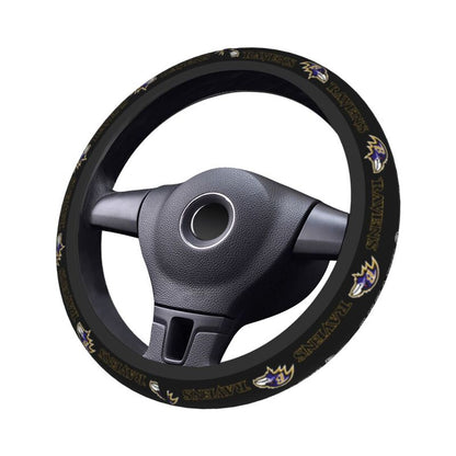 Baltimore Ravens Printed car protective cover elastic steering wheel cover