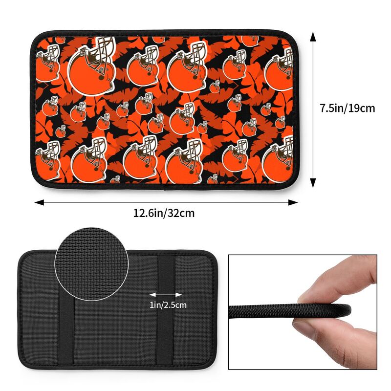 Cleveland Browns printing Center console armrest pad car armrest protective cover car