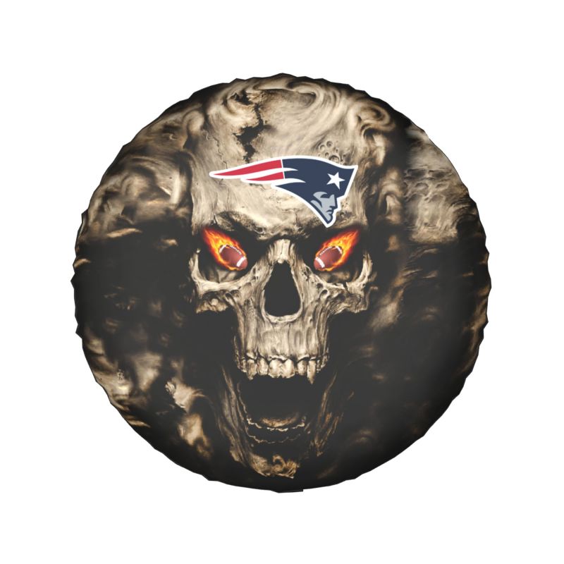 New England Patriots print Skull print car tire cover tire dust cover