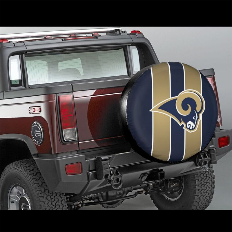 Los Angeles Rams 2 car dustproof sunscreen tyre protective cover Tyre protective cover