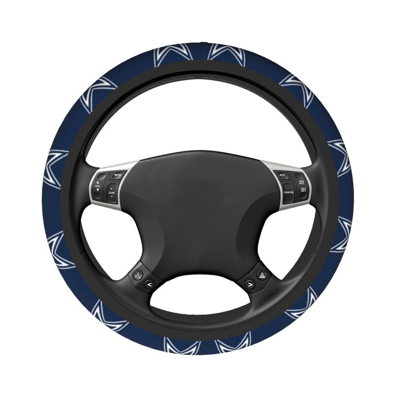 Dallas Cowboys 2 Printed elastic steering wheel cover breathable protective cover