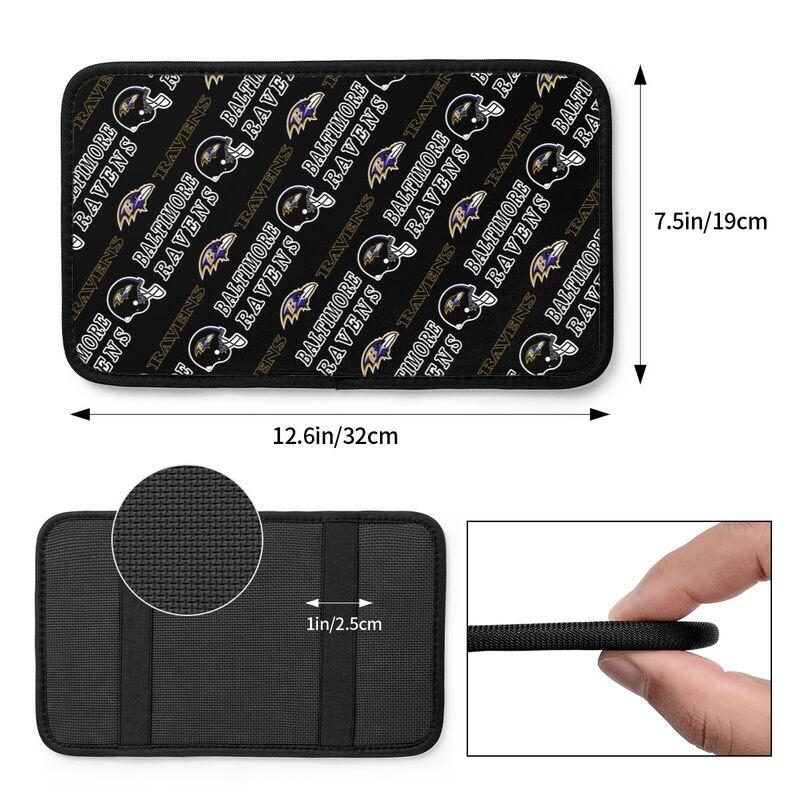 Baltimore Ravens Printing car armrest box protective pad