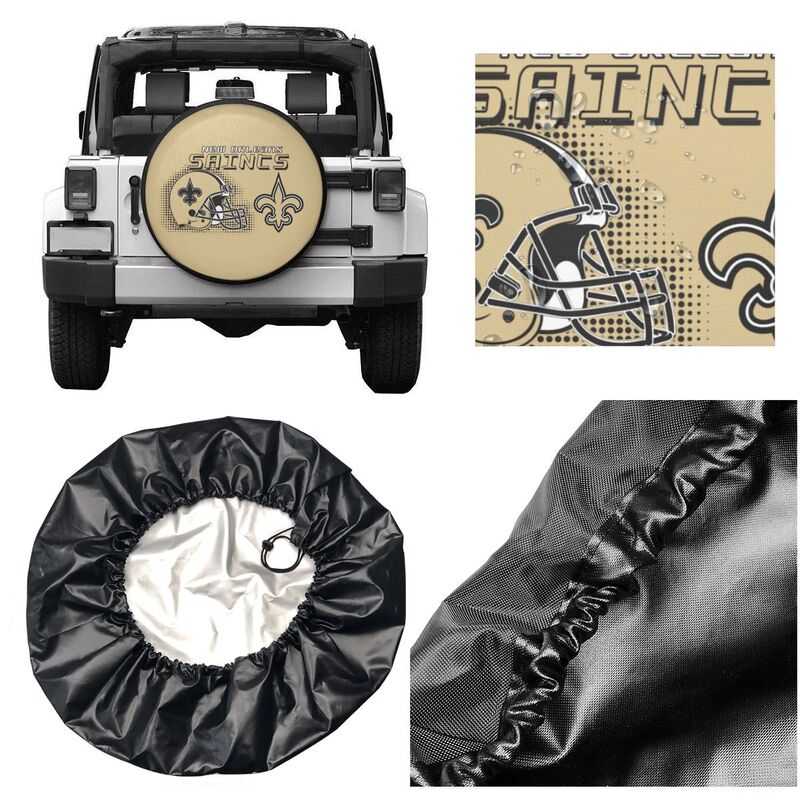 New Orleans Saints Print car tire protection cover car spare tire dust protection covers