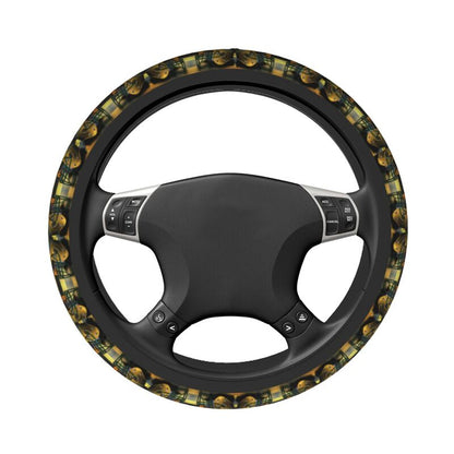 Green Bay Packers 2 Printed breathable anti slip cover elastic steering wheel cover
