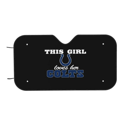 Indianapolis Colts Printing multi size car front windshield sunshade car windshield sunshade