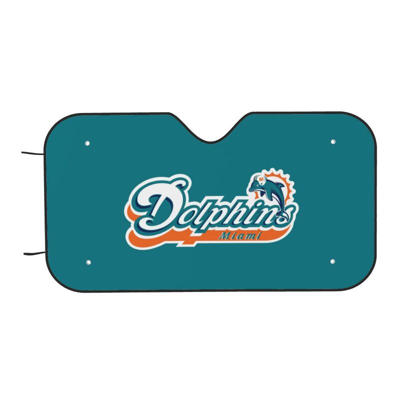 Miami Dolphins Print Car windshield sunshades is suitable for front Car windshield sunshades