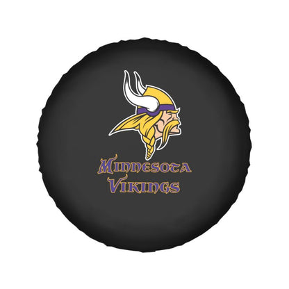 Minnesota Vikings 4 Car tire protective cover waterproof and dustproof tire cover