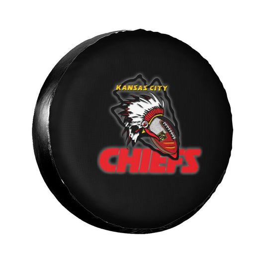 Kansas City Chiefs Printing tire protection cover car sun protection tire protection covers
