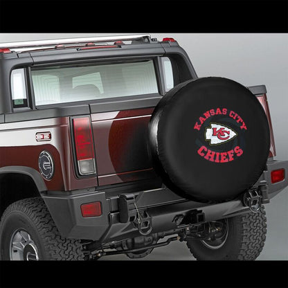 Kansas City Chiefs 2 Printing tire protection cover car sun protection tire protection covers