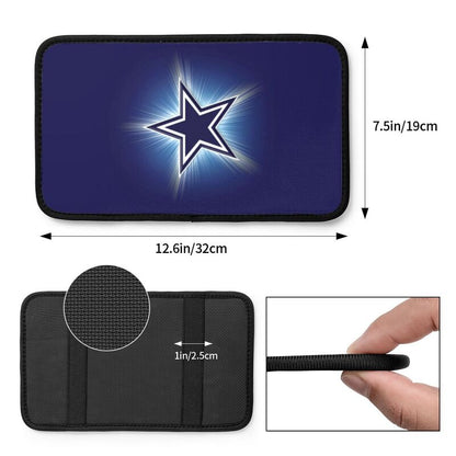 Car armrest box pad Dallas Cowboys 4 Printed central armrest box cushion protective pad
