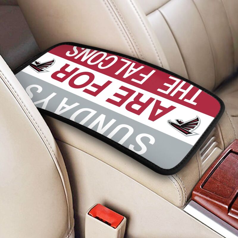 Atlanta Falcons Personalized printed car armrest cover Car handrail box cushion