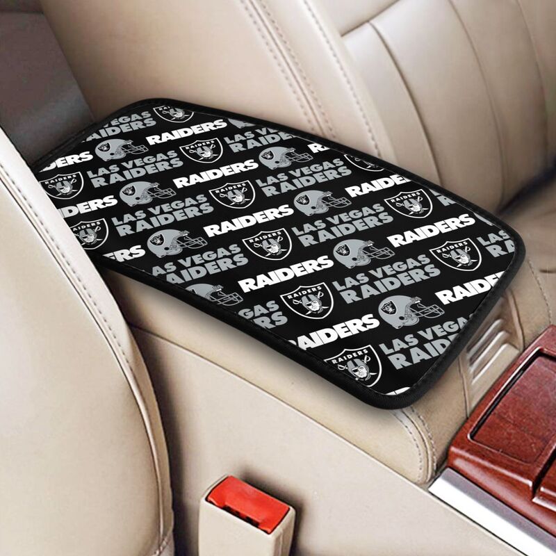 Las Vegas Raiders Printing car armrest box protective pad