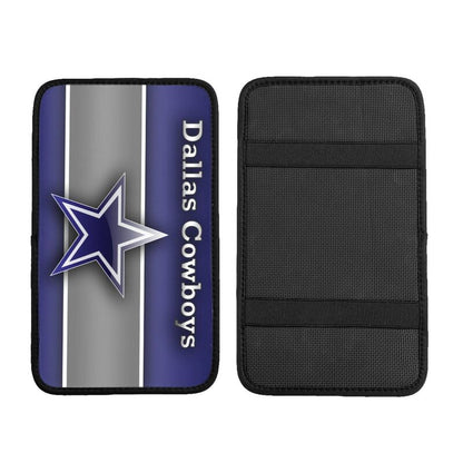 Car armrest box pad Dallas Cowboys 2 Printed central armrest box pad protective pad