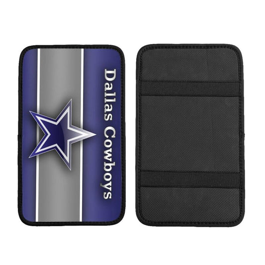 Car armrest box pad Dallas Cowboys 2 Printed central armrest box pad protective pad