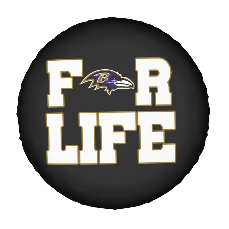 Baltimore Ravens Printing tire protection cover car spare tire dust protection cover