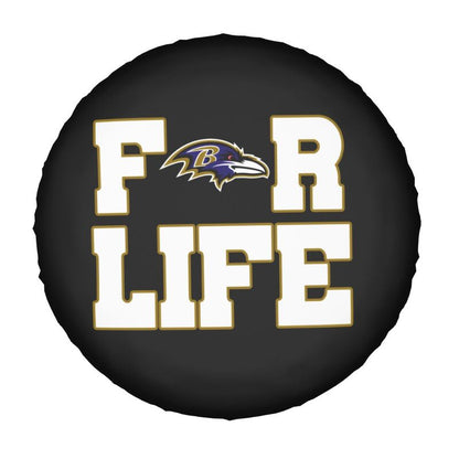 Baltimore Ravens Printing tire protection cover car spare tire dust protection cover