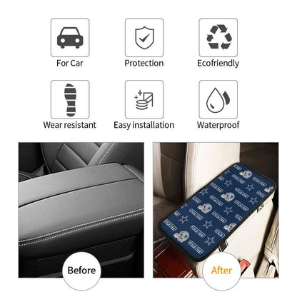Car armrest box pad Dallas Cowboys6 Printed central armrest box pad anti slip pad